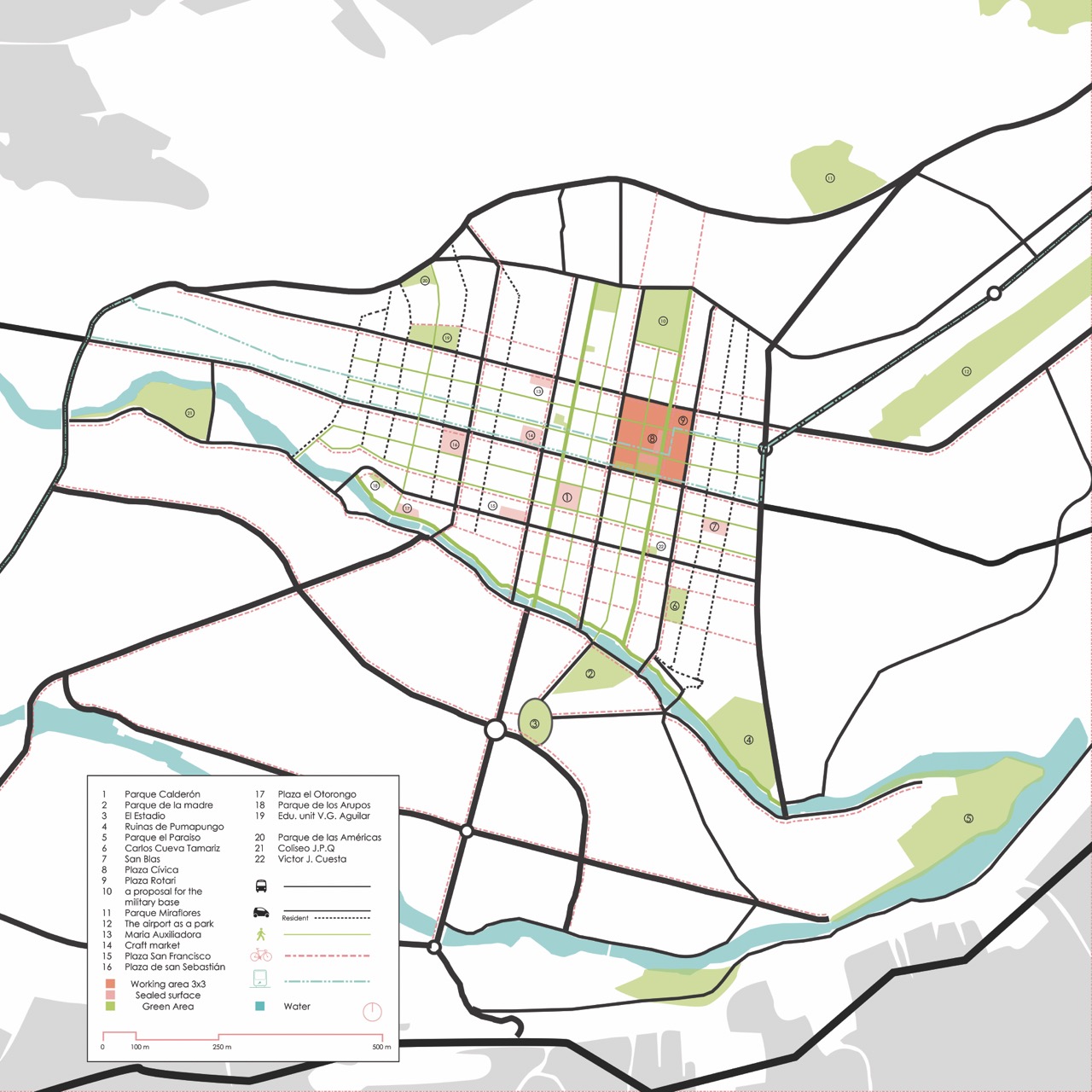 Vision of the Superblock Cuenca proposal